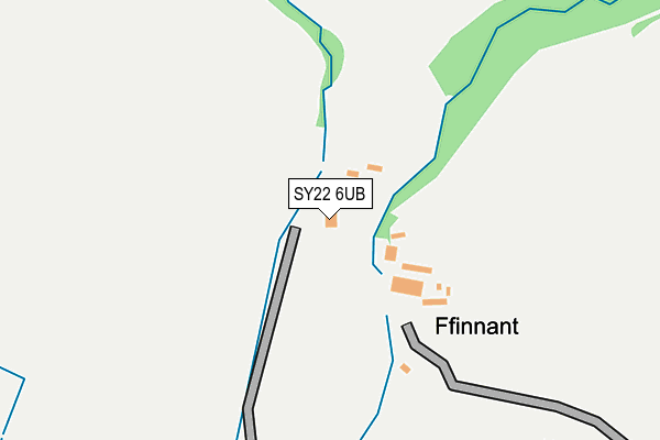 SY22 6UB map - OS OpenMap – Local (Ordnance Survey)