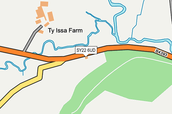 SY22 6UD map - OS OpenMap – Local (Ordnance Survey)