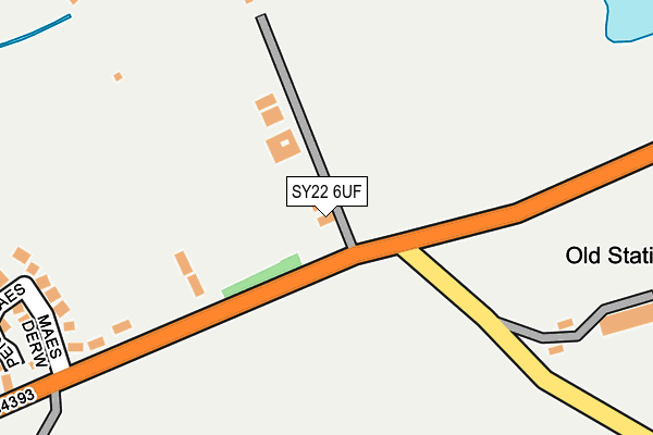 SY22 6UF map - OS OpenMap – Local (Ordnance Survey)