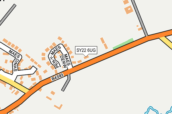 SY22 6UG map - OS OpenMap – Local (Ordnance Survey)