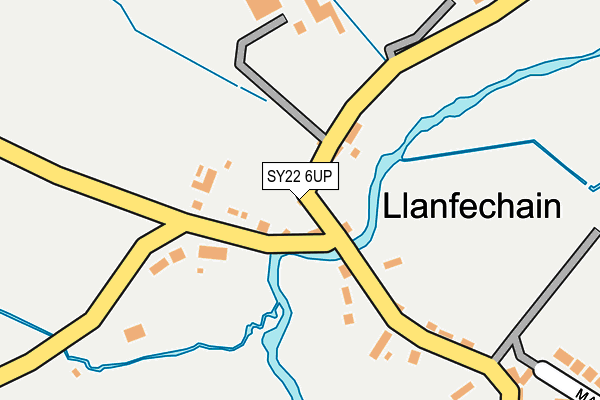 SY22 6UP map - OS OpenMap – Local (Ordnance Survey)