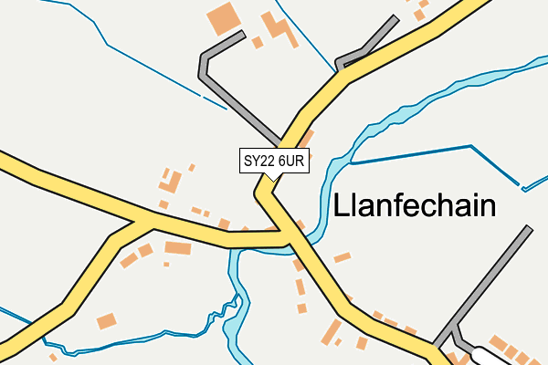 SY22 6UR map - OS OpenMap – Local (Ordnance Survey)