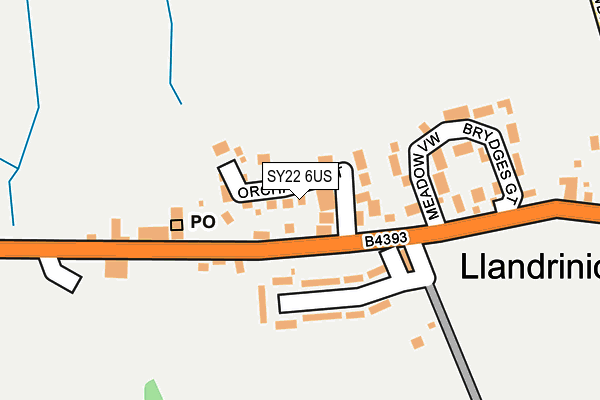 SY22 6US map - OS OpenMap – Local (Ordnance Survey)