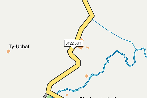 SY22 6UY map - OS OpenMap – Local (Ordnance Survey)