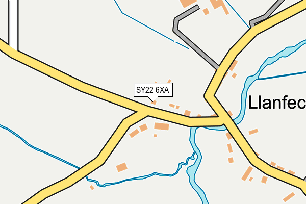 SY22 6XA map - OS OpenMap – Local (Ordnance Survey)