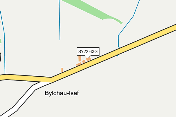 SY22 6XG map - OS OpenMap – Local (Ordnance Survey)