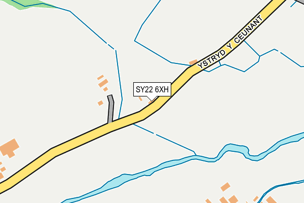 SY22 6XH map - OS OpenMap – Local (Ordnance Survey)