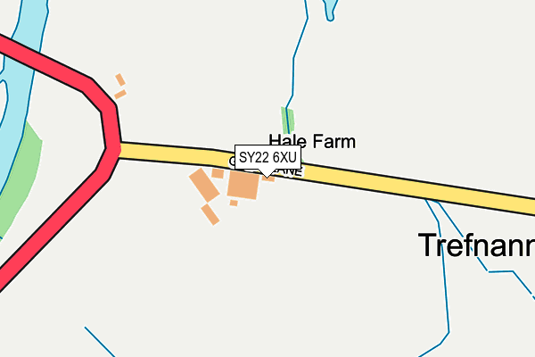 SY22 6XU map - OS OpenMap – Local (Ordnance Survey)