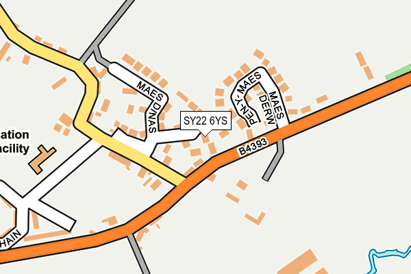 SY22 6YS map - OS OpenMap – Local (Ordnance Survey)