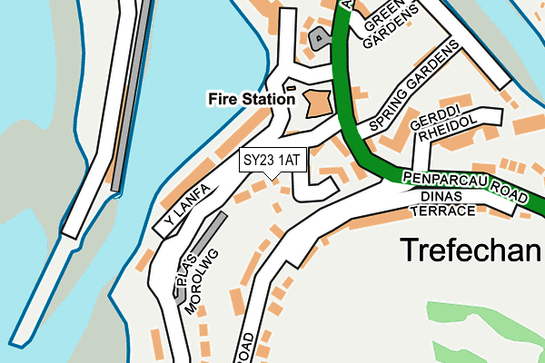 SY23 1AT map - OS OpenMap – Local (Ordnance Survey)