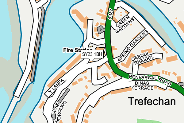 SY23 1BH map - OS OpenMap – Local (Ordnance Survey)