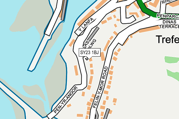 SY23 1BJ map - OS OpenMap – Local (Ordnance Survey)