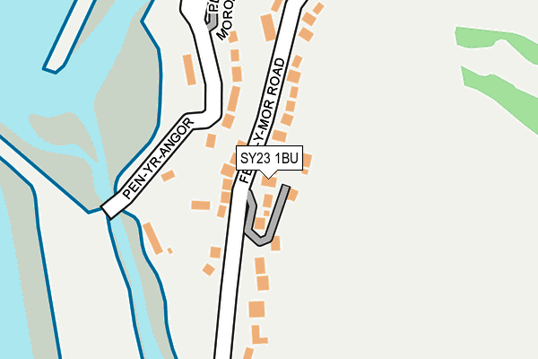 SY23 1BU map - OS OpenMap – Local (Ordnance Survey)