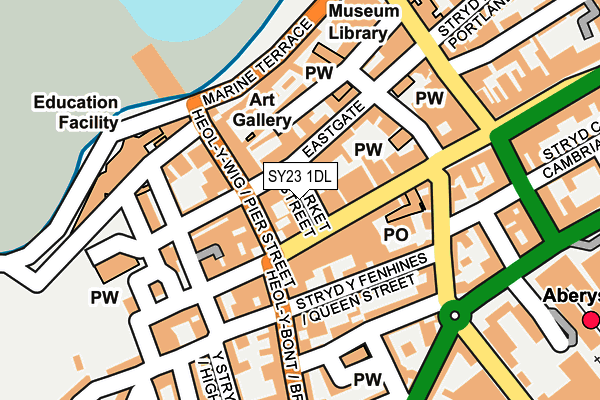 SY23 1DL map - OS OpenMap – Local (Ordnance Survey)