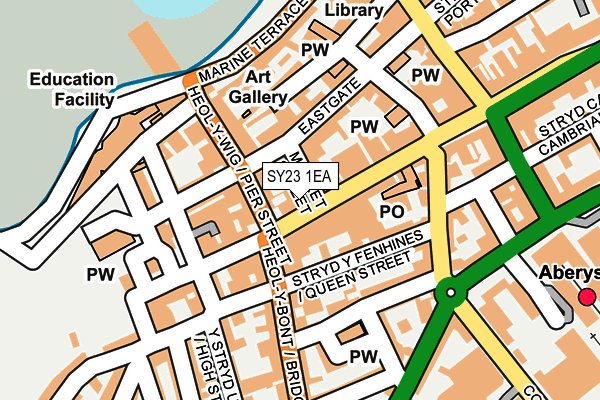 SY23 1EA map - OS OpenMap – Local (Ordnance Survey)