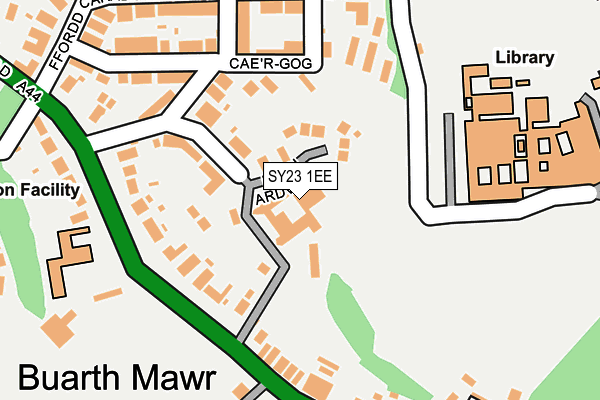 SY23 1EE map - OS OpenMap – Local (Ordnance Survey)