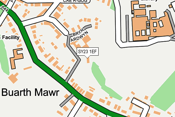 SY23 1EF map - OS OpenMap – Local (Ordnance Survey)