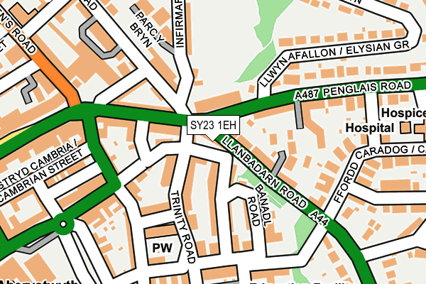 SY23 1EH map - OS OpenMap – Local (Ordnance Survey)