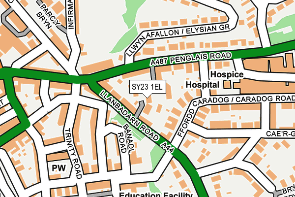 SY23 1EL map - OS OpenMap – Local (Ordnance Survey)