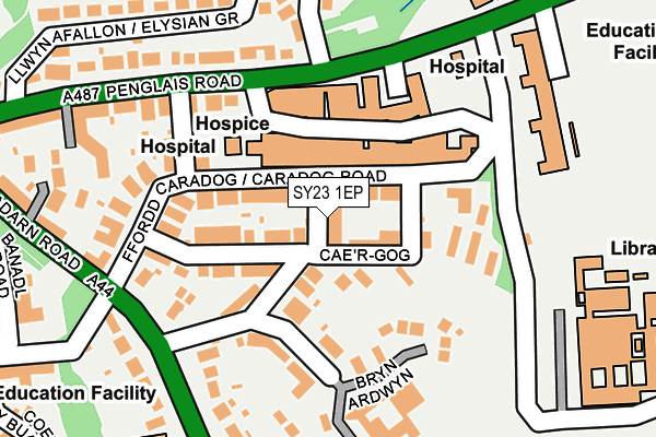 SY23 1EP map - OS OpenMap – Local (Ordnance Survey)