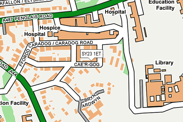 SY23 1ET map - OS OpenMap – Local (Ordnance Survey)