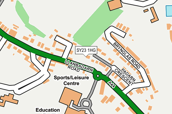 SY23 1HG map - OS OpenMap – Local (Ordnance Survey)