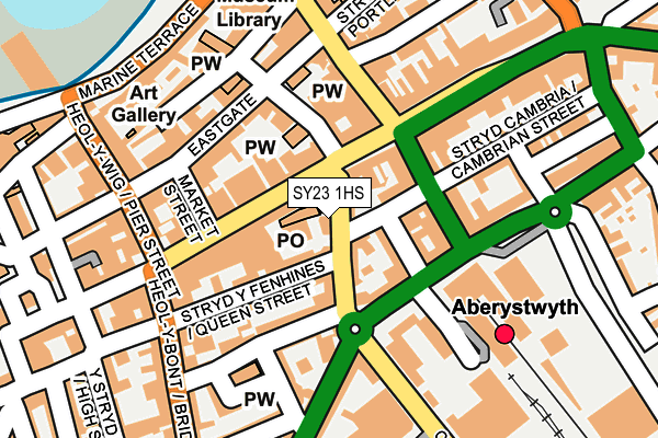 SY23 1HS map - OS OpenMap – Local (Ordnance Survey)