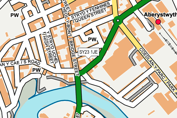 SY23 1JE map - OS OpenMap – Local (Ordnance Survey)