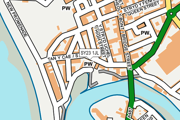 SY23 1JL map - OS OpenMap – Local (Ordnance Survey)
