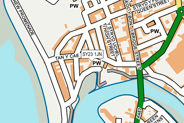 SY23 1JN map - OS OpenMap – Local (Ordnance Survey)