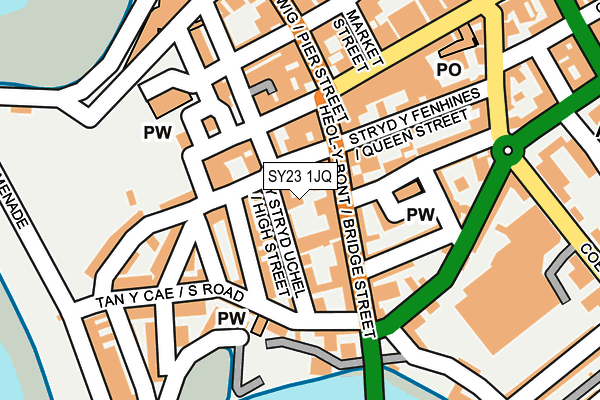 SY23 1JQ map - OS OpenMap – Local (Ordnance Survey)