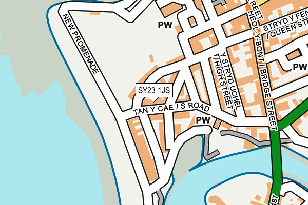 SY23 1JS map - OS OpenMap – Local (Ordnance Survey)