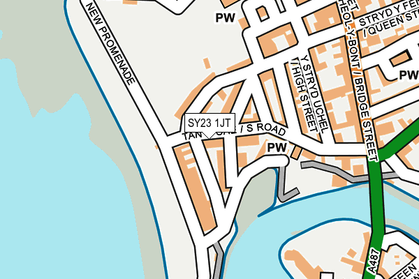 SY23 1JT map - OS OpenMap – Local (Ordnance Survey)