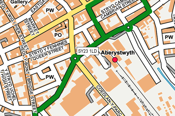 SY23 1LD map - OS OpenMap – Local (Ordnance Survey)