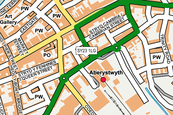 SY23 1LG map - OS OpenMap – Local (Ordnance Survey)