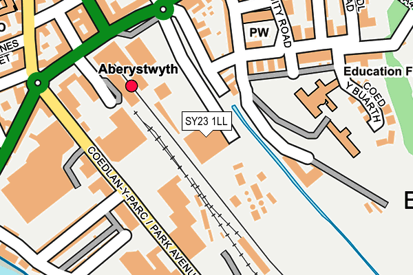 SY23 1LL map - OS OpenMap – Local (Ordnance Survey)