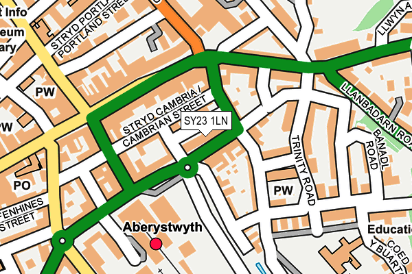 SY23 1LN map - OS OpenMap – Local (Ordnance Survey)