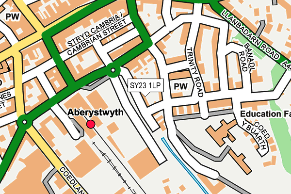 SY23 1LP map - OS OpenMap – Local (Ordnance Survey)