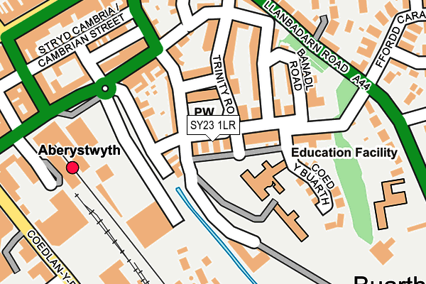 SY23 1LR map - OS OpenMap – Local (Ordnance Survey)