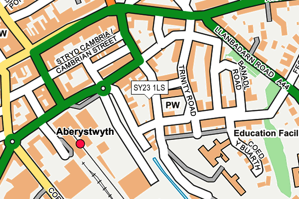 SY23 1LS map - OS OpenMap – Local (Ordnance Survey)