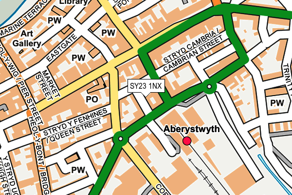 SY23 1NX map - OS OpenMap – Local (Ordnance Survey)