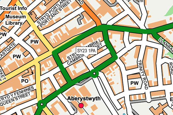 SY23 1PA map - OS OpenMap – Local (Ordnance Survey)