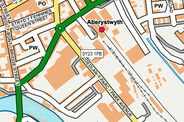 SY23 1PB map - OS OpenMap – Local (Ordnance Survey)