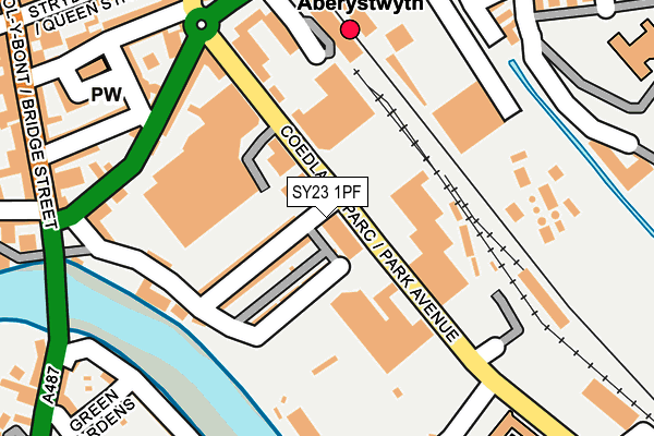 SY23 1PF map - OS OpenMap – Local (Ordnance Survey)