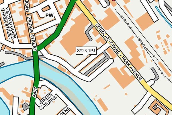 SY23 1PJ map - OS OpenMap – Local (Ordnance Survey)