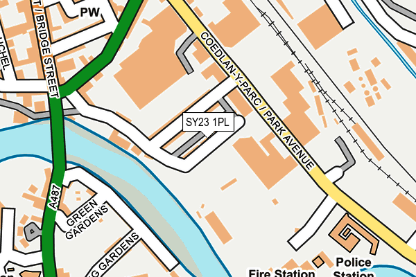 SY23 1PL map - OS OpenMap – Local (Ordnance Survey)