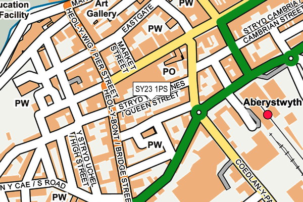 SY23 1PS map - OS OpenMap – Local (Ordnance Survey)