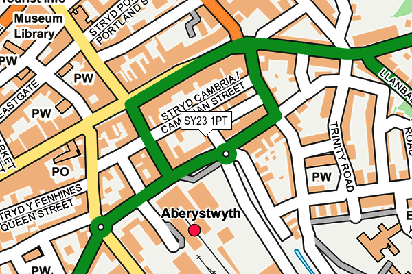 SY23 1PT map - OS OpenMap – Local (Ordnance Survey)