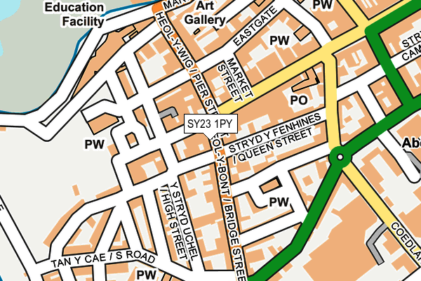 SY23 1PY map - OS OpenMap – Local (Ordnance Survey)