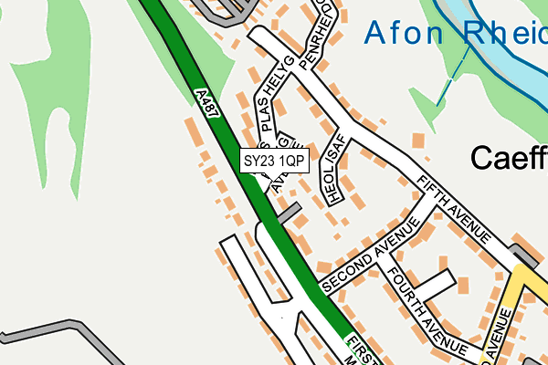 SY23 1QP map - OS OpenMap – Local (Ordnance Survey)